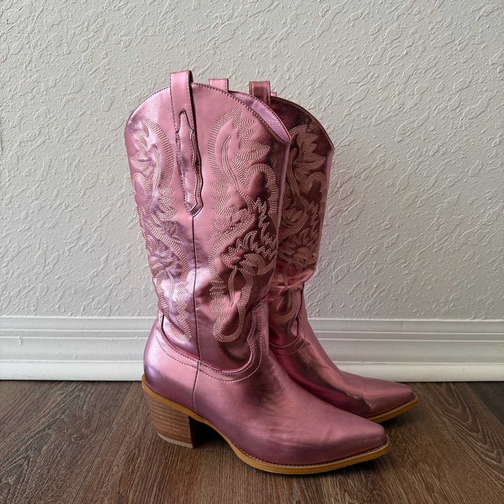 Pink Western Cowboy Boots